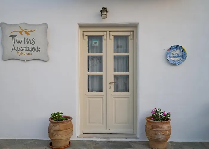 Hotel del amor Twins-trisa Ornos (Mykonos)